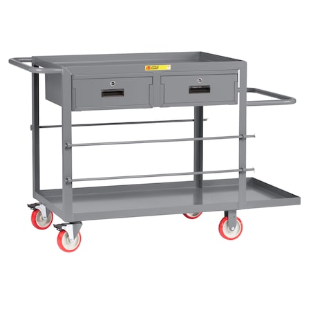 Little Giant Wire Reel Cart, 1200 lb., Wheel Diameter: 5" RC24485PYTL2DR